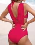 Luxueus shaping-badpak met diepe V-hals
