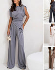 Alya - Elegant, Effen Twee-Delige Set voor Vrouwen
