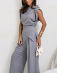Alya - Elegant, Effen Twee-Delige Set voor Vrouwen