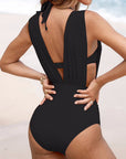 Luxueus shaping-badpak met diepe V-hals