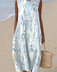 Ivy | Midi-jurk met bladprint