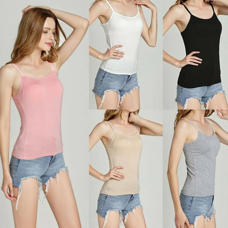Monica - Tanktop met Ingebouwde Bh