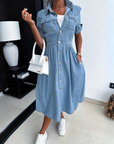 Alicia - Trendy denim jurk