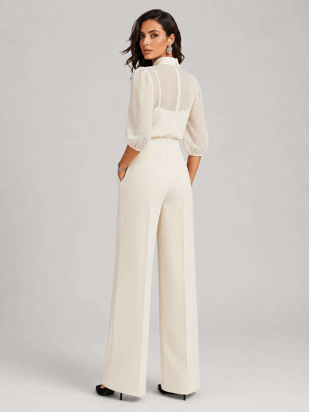 Amara | Drie-Delige Chiffon-Set