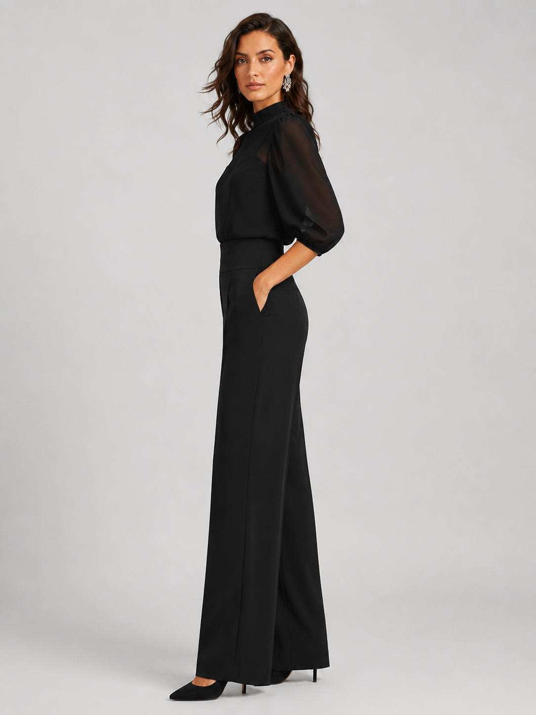 Amara | Drie-Delige Chiffon-Set