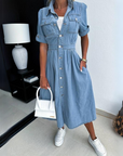 Alicia - Trendy denim jurk