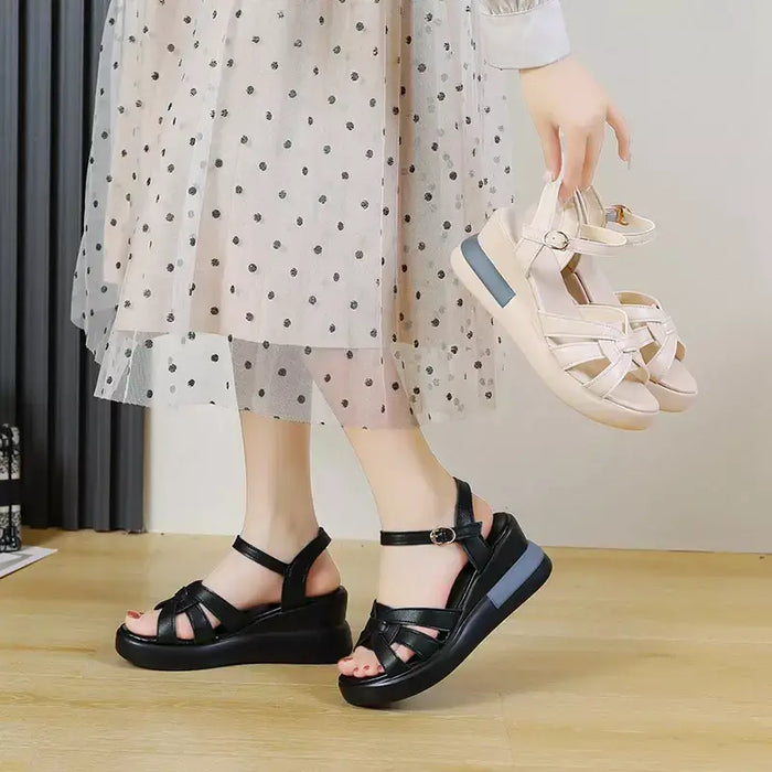 Genevieve - De meest comfortabele plateau sandalen