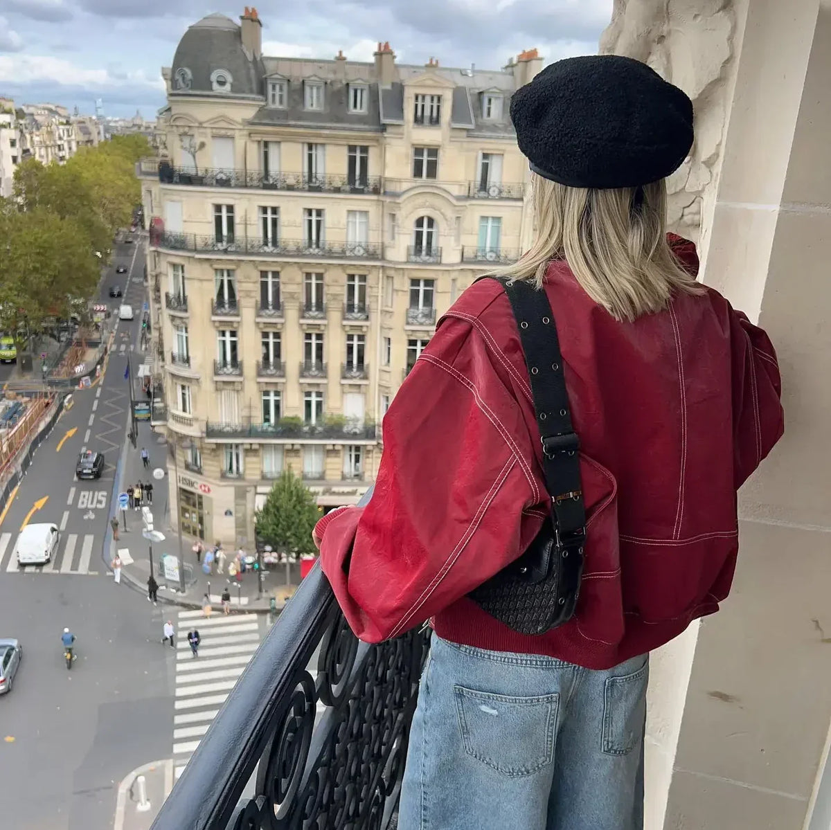 Faye - Oversized Leren Jas