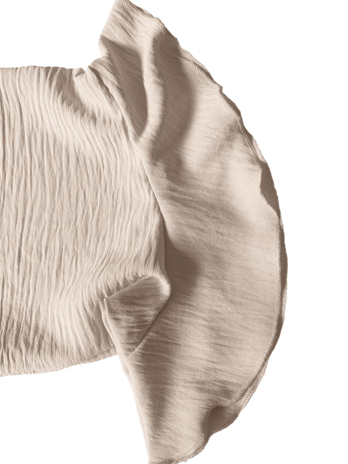 Horiana - Blouse voor vrouwen in grote maten met volantmouwen en V-hals