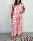 Adelinae Jumpsuit met elegante geometrische print
