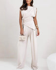 Alya - Elegant, Effen Twee-Delige Set voor Vrouwen